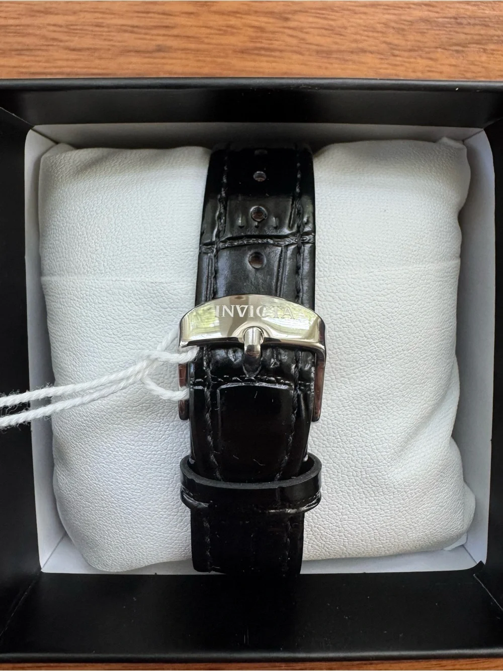 Invicta Silver Celestial Lady 37.3mm Crystal Face and Genuine Leather Band